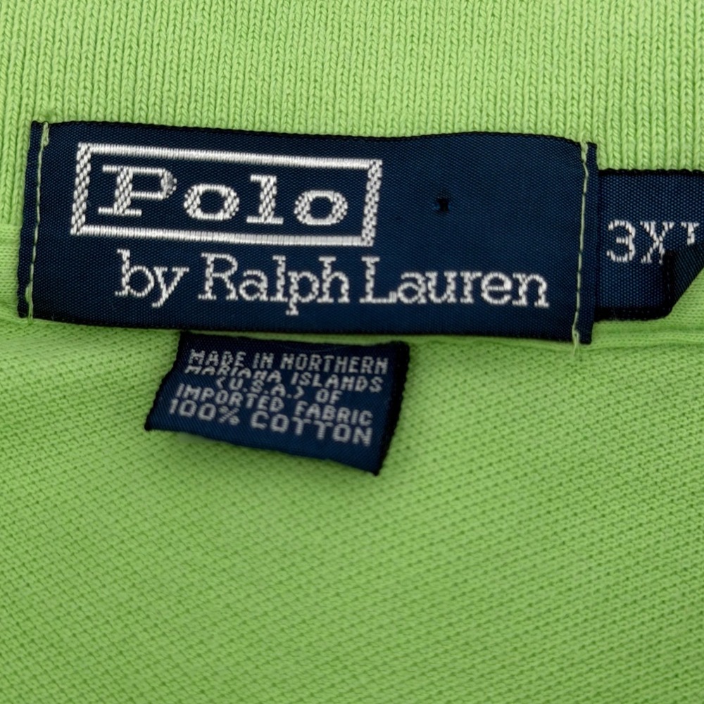Polo Ralph Lauren Polo Mens 3XT Green Short Sleeve Pique Classic Pony Logo Shirt - Picture 5 of 8